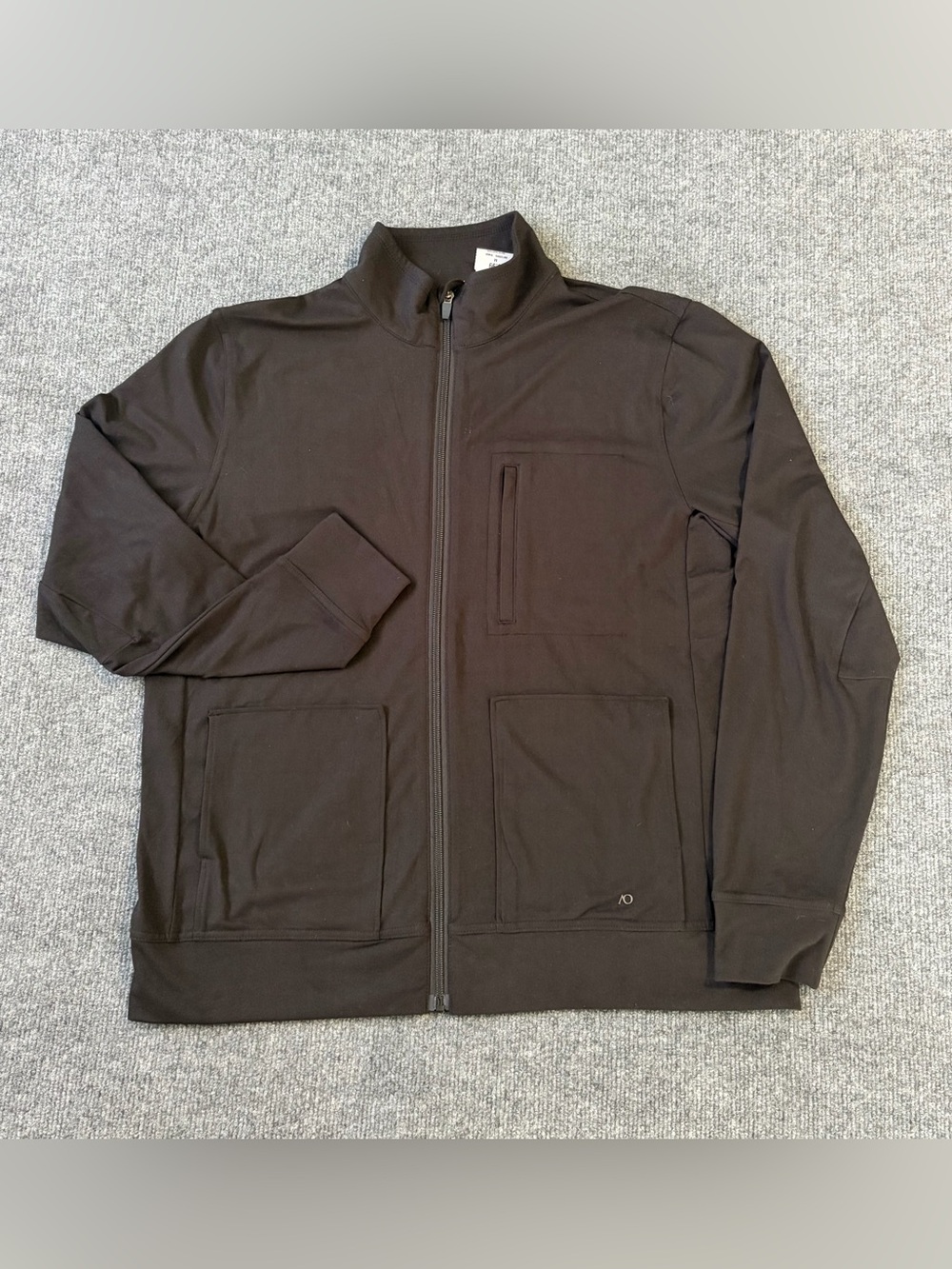 AndersonOrd Mens M Full Zip Performance Jacket Black Stretch Golf Travel